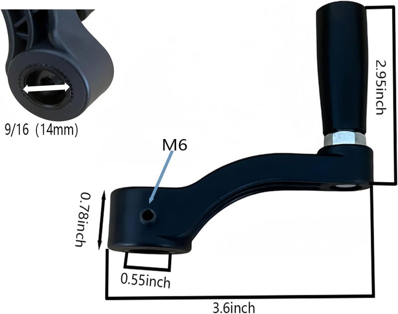 BGD 10601009A1 Drill Press Crank Handle 360° Free Rotation Part Fits Sears Craftsman Machines,for Desktop Drilling Raise Lowe Crank Handle - Image 4